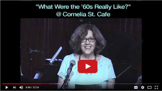 What were the '60's really like, a reading of her novel by Rifka Kreiter